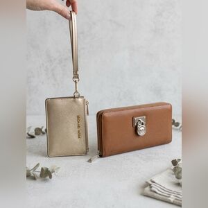 Michael Kors BOGO Bundle: Hamilton Continental & Jet Set Card Wristlet